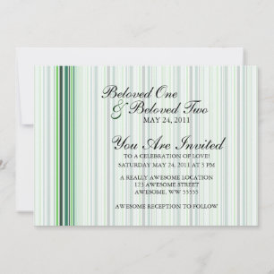 Coole grüne Streifen Einladung