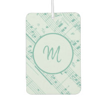 Coole grüne und Lila Noten mit Monogram