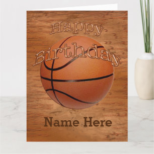 Coole Grunge Personalisiert Basketball-Geburtstags Karte