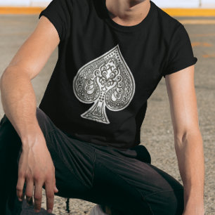 Coole Grunge Retro Künstlerisches Poker Ass of Spa T-Shirt