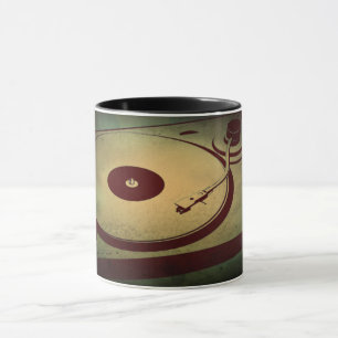 Coole Grunge Retro-Turntable Tasse