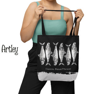 Coole Grunge Sardine Art Fish Zeichnungen Phrase N