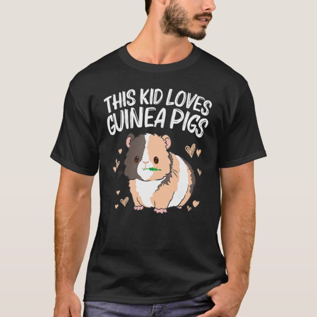 Coole Guinea Schweine für Kinder Mädchen mit flüss T-Shirt (Vorderseite)