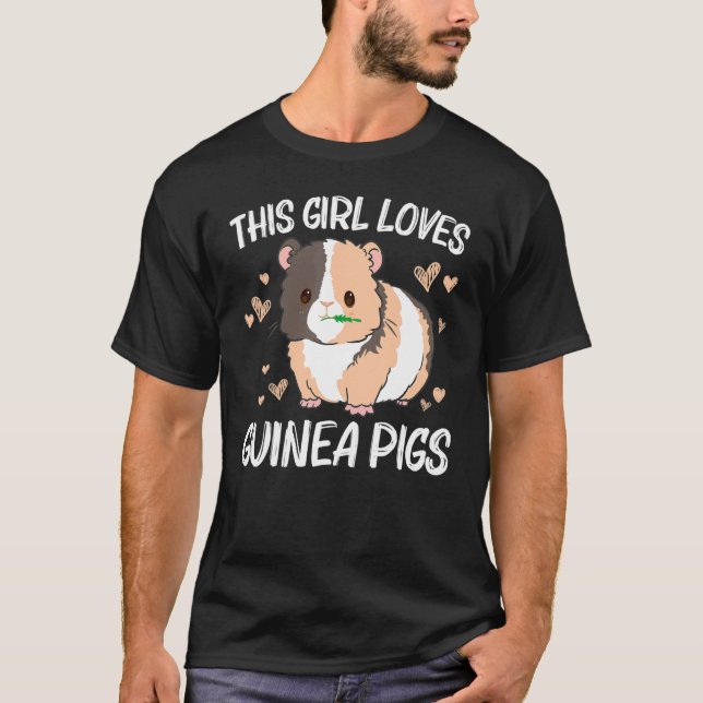 Coole Guinea Schweine für Mädchen Kinder mit flüss T-Shirt (Vorderseite)