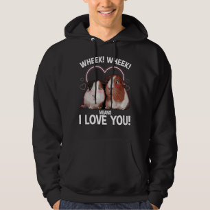 Coole Guinea Schweinekunst für Damen Hamster Wheel Hoodie