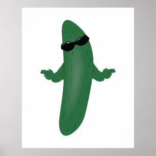 Coole Gurke Poster