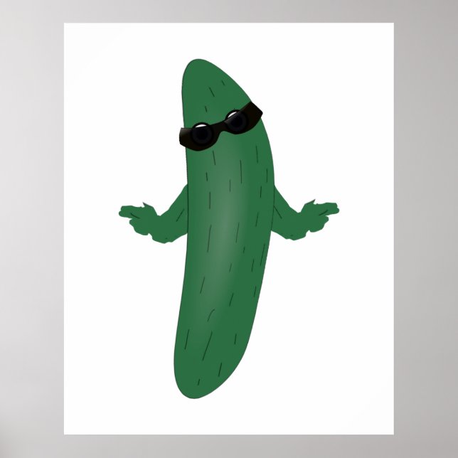 Coole Gurke Poster (Vorne)