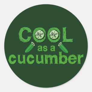 Coole Gurkenaufkleber Runder Aufkleber