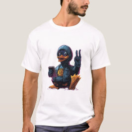Coole Hacker-Enten-Illustration - Cyber-Tech-Progr T-Shirt