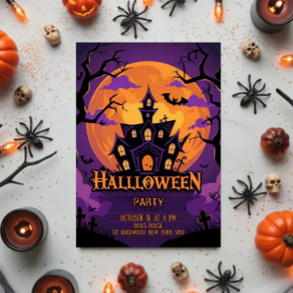 Coole Halloween-Party Einladung