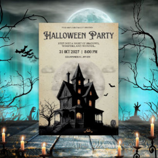 Coole Halloween-Party Einladung