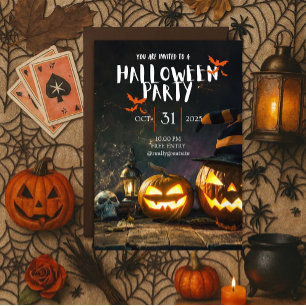 Coole Halloween-Party Einladung