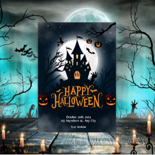 Coole Halloween-Party Einladung