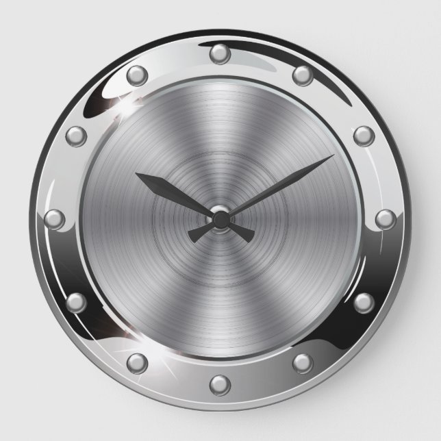 Coole Hängematte Große Wanduhr (Vorderseite)