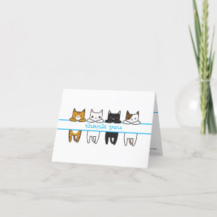 Coole hängende Katzen bei jedem Anlass danke