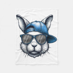 Coole Hasen Gesicht Fröhliche Ostern Shirts Für Ju Fleecedecke