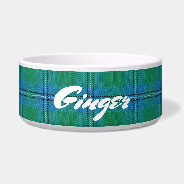 Coole Haustiere Scottish Clan Irvine Irwin Tartan Napf (Vorderseite)