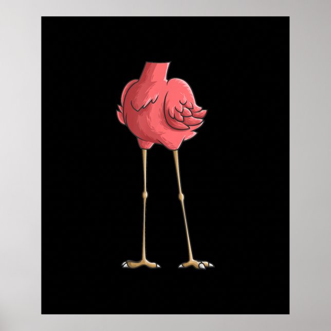 Coole Headless Flamingo Halloween Kostümgeschenke Poster (Vorne)