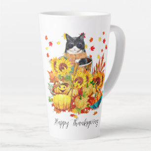 Coole Herbstkatze   Milchtasse
