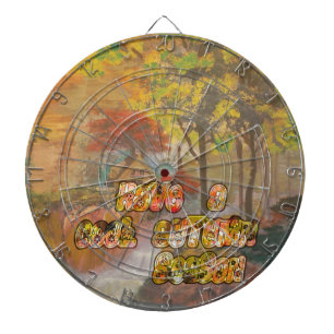 Coole Herbstsaison Vintage Kunst drucken Dartscheibe