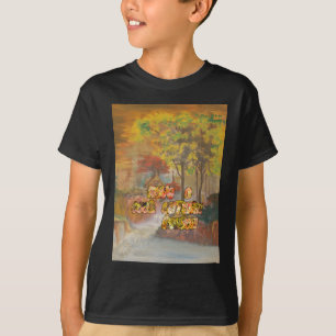 Coole Herbstsaison Vintage Kunst drucken T-Shirt