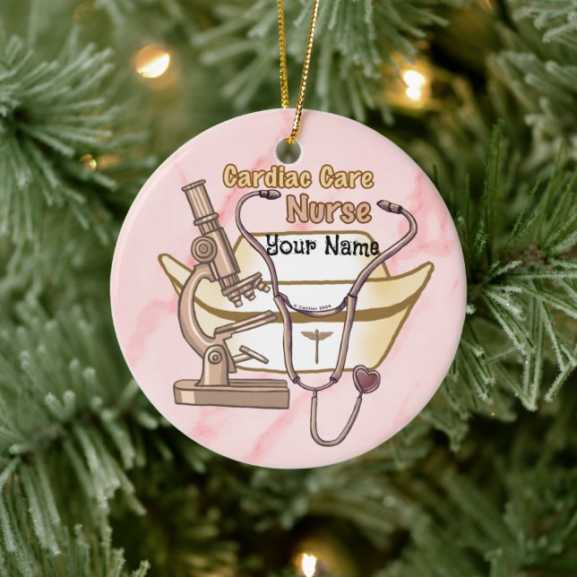 Coole Herzkrankheit Keramik Ornament (Baum)