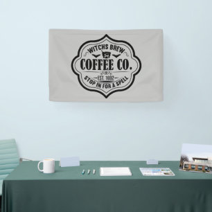 coole Hexen Braukaffee Halloween Banner