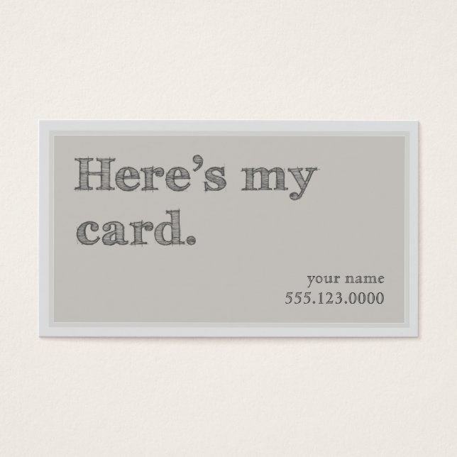 Coole "Hier ist meine Karte" Netzwerkgruppe (Vorderseite)