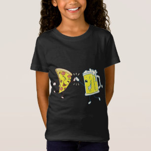 Coole High Five mit Pizza und Bier für Jungen und T-Shirt