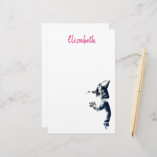 Coole Hip Hop Dancer Girl Illustration Briefpapier