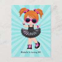 Coole Hip-Hop-Rap-Tutu-Girl-Geburtstagsfeier
