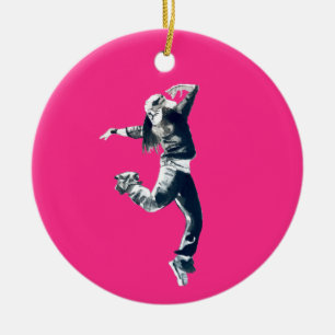 Coole Hip Hop Tänzerkunst Keramik Ornament