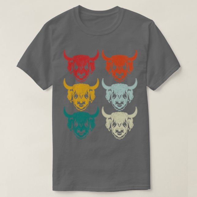Coole Hochlandkuh T-Shirt (Design vorne)