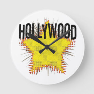 Coole Hollywood Uhr! Runde Wanduhr