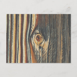 Coole Holzkörnerkunst Postkarte