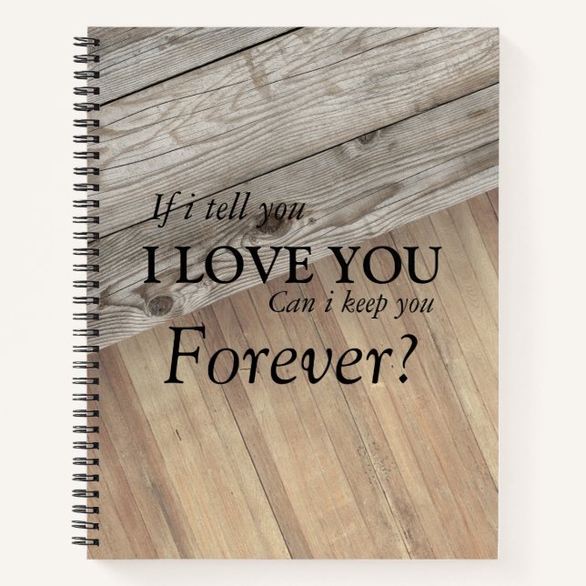 Coole Holzstruktur Notizbuch (Vorderseite)