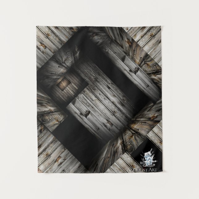 Coole Holzstruktur Wandteppich (Vorderseite)