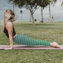 Coole horizontale grüne Streifen blaue glänzende T