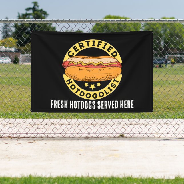 Coole Hotdog-Anbieter oder Geschäftszeichen Banner (Insitu)