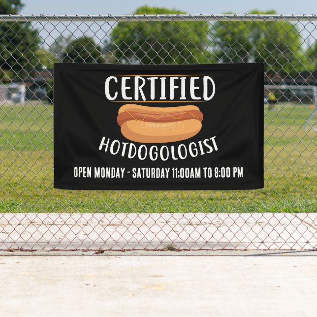 Coole Hotdog-Anbieter oder Geschäftszeichen hinzuf Banner (Insitu)
