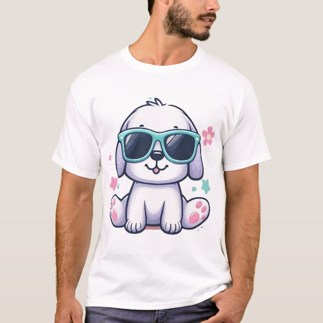 Coole Hund Leben T-Shirt (Vorderseite)