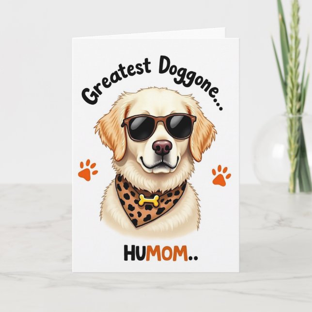 Coole Hund Muttertag Beste-Freundin Karte (Vorderseite)