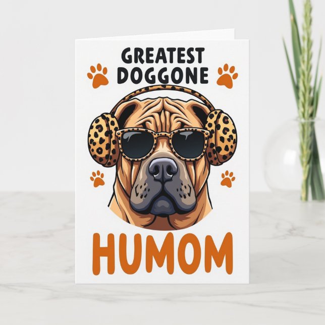 Coole Hunde-Humom-Karte Karte (Vorderseite)