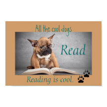 Coole Hunde lesen Literaturplakat
