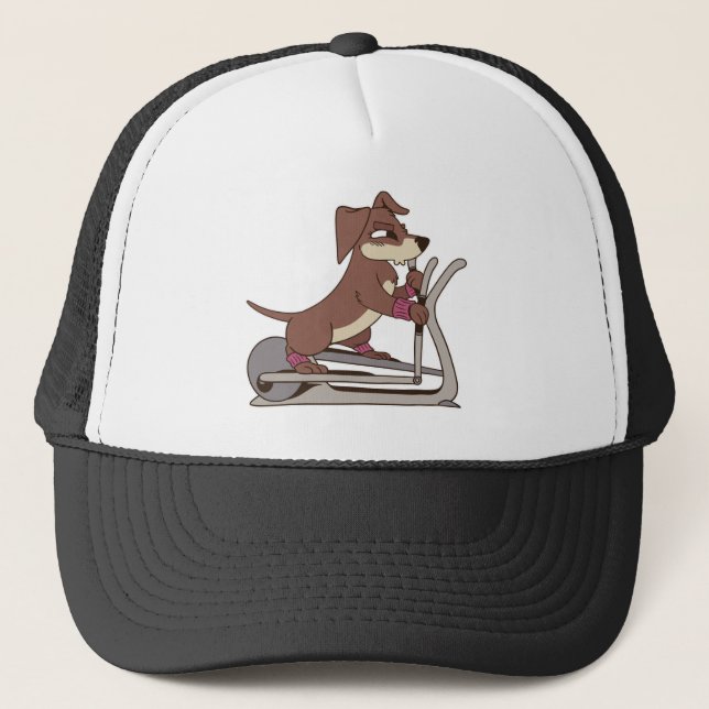 Coole Hunde Lieben Workout Truckerkappe (Vorderseite)