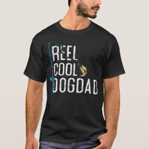 Coole Hunde Vater Vintag Funny Fishing Rod Geschen T-Shirt
