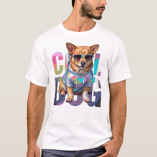 Coole Hundemode T-Shirt (Vorderseite)