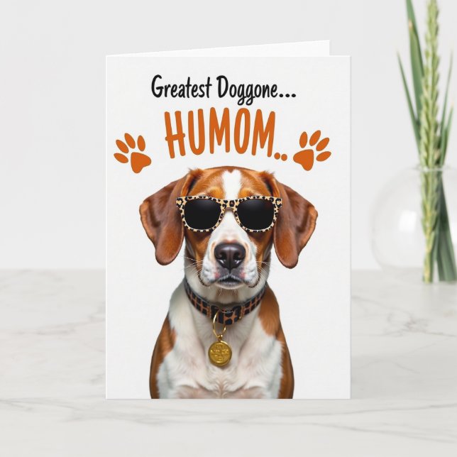 Coole Hundemutter-Tag-Grußkarte Karte (Vorderseite)
