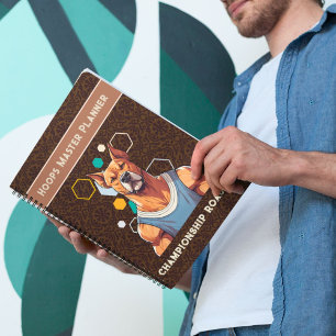 Coole Hundeschenke für Basketball-Liebhaber Traine Notizbuch