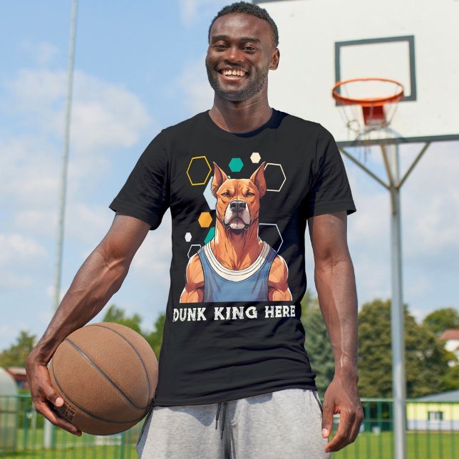 Coole Hundeschenke für Basketball-Liebhaber Traine T-Shirt (Cool Dog Gifts for Basketball Lovers Coach Fans)